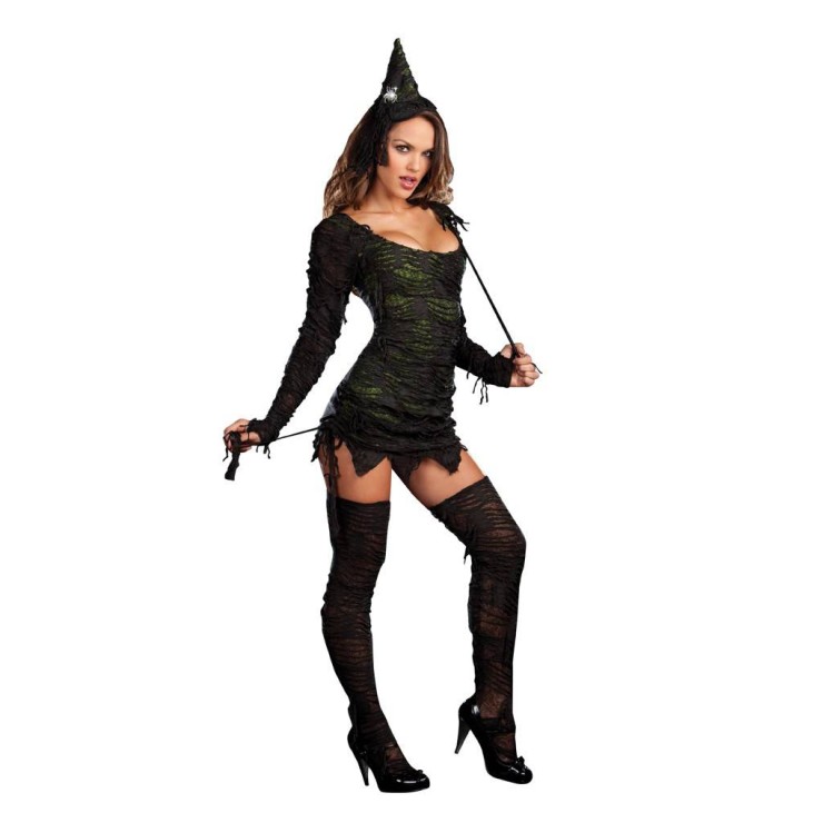 COSTUME PER DONNA SEXY STREGA HALLOWEEN