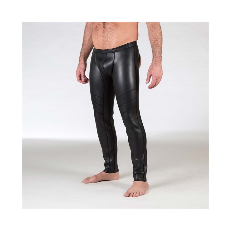 PANTALONI SEXY PER UOMO IN NEOPRENE APERTI NEL SEDERE 2