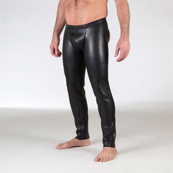 PANTALONI SEXY PER UOMO IN NEOPRENE APERTI NEL SEDERE