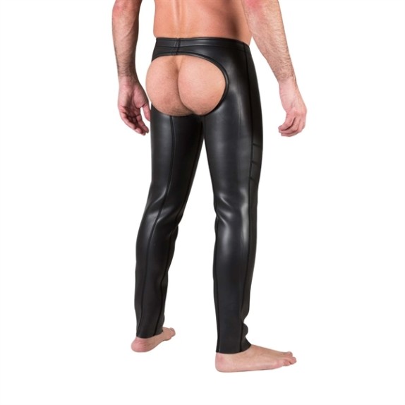 PANTALONI SEXY PER UOMO IN NEOPRENE APERTI NEL SEDERE