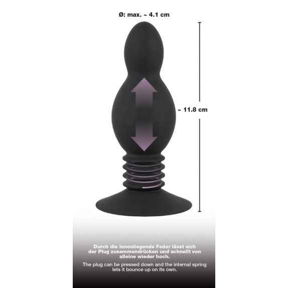 TAPPO ANALE IN SILICONE SEX TOY CON MOLLA BOUNCING PLUG
