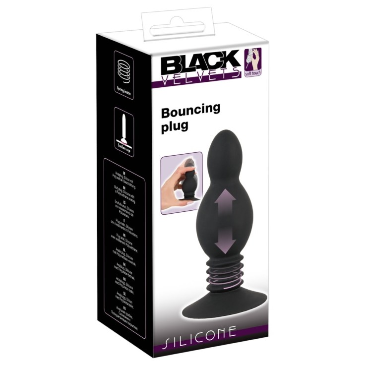 TAPPO ANALE IN SILICONE SEX TOY CON MOLLA BOUNCING PLUG