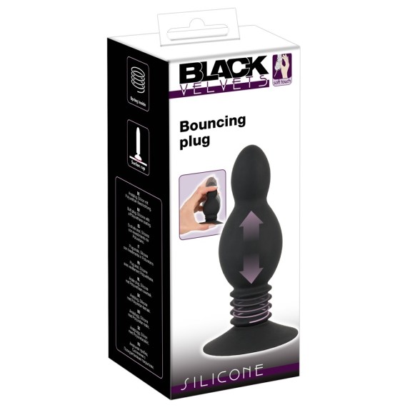 TAPPO ANALE IN SILICONE SEX TOY CON MOLLA BOUNCING PLUG