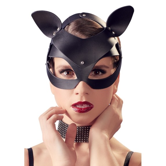 MASCHERA SEXY PER DONNA DA CATWOMAN IN SIMILPELLE BAD KITTY