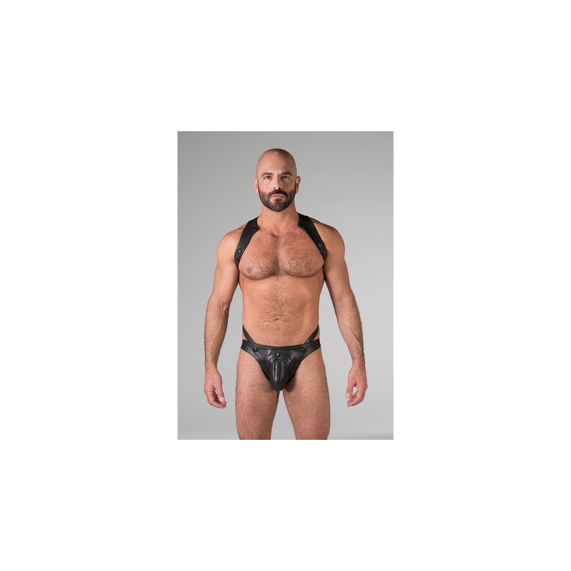 HARNESS SEXY PER UOMO REGOLABILE IN PELLE