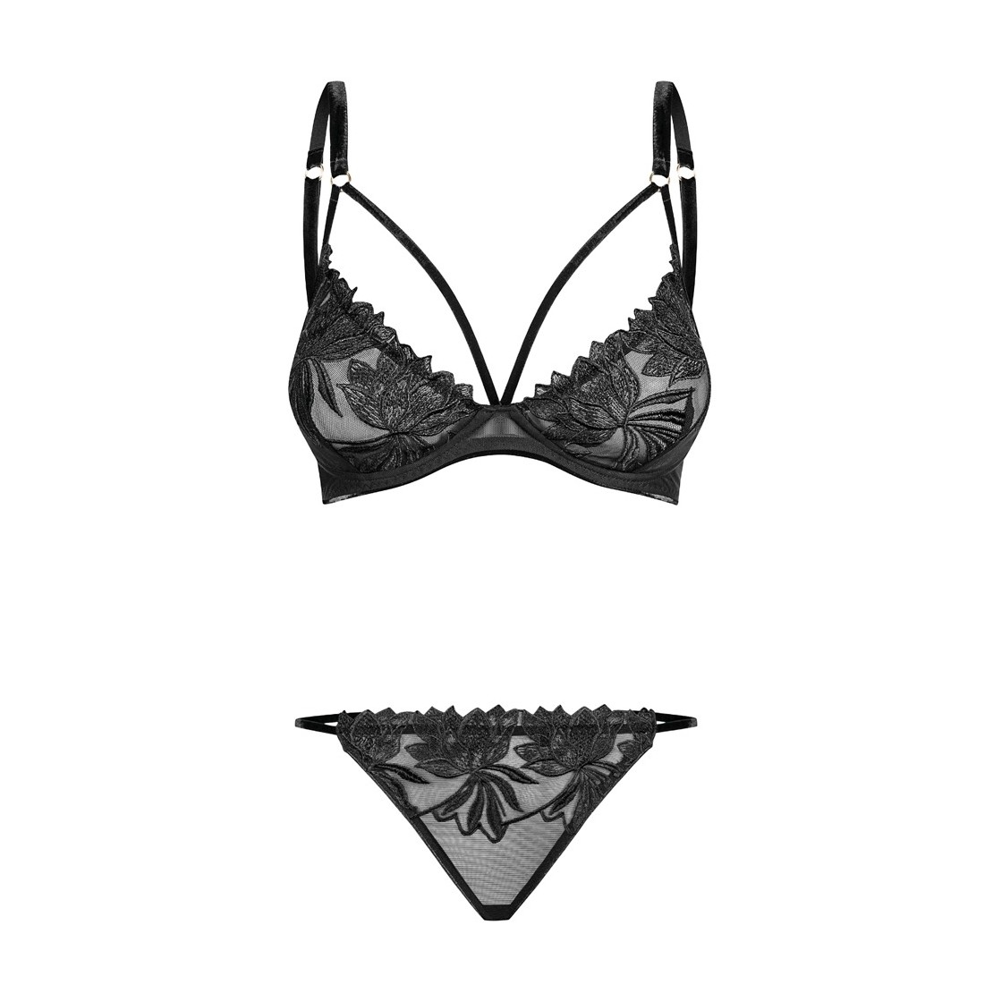 COMPLETO INTIMO SEXY PER DONNA CON LACCETTI