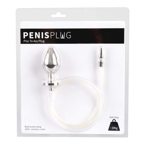 PLUG ANALE CON SONDA URETRALE INCORPORATA SEX TOY BDSM