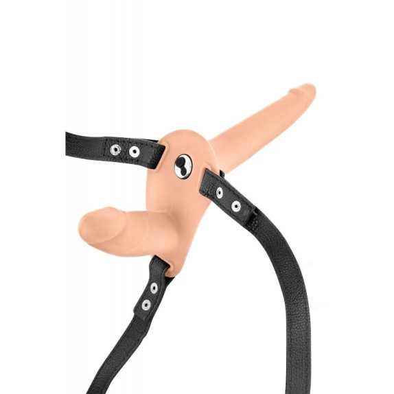 STRAP-ON DOPPIO VIBRANTE PER DONNA SEX TOY RICARICABILE