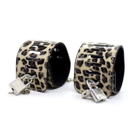 KIT BONDAGE 9 PEZZI LEOPARDATO PER GIOCHI DI COPPIA SADOMASO