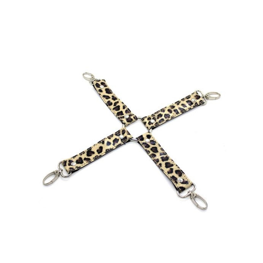 KIT BONDAGE 9 PEZZI LEOPARDATO