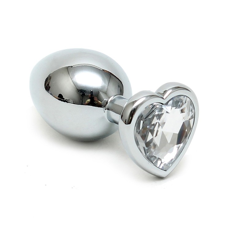 TAPPO ANALE CON GIOIELLO IN METALLO CON CUORE SMALL 2