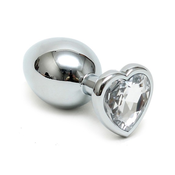 TAPPO ANALE CON GIOIELLO IN METALLO CON CUORE SMALL