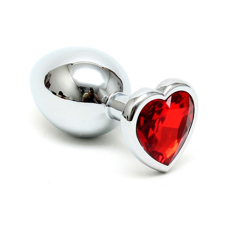 TAPPO ANALE CON GIOIELLO IN METALLO CON CUORE SMALL