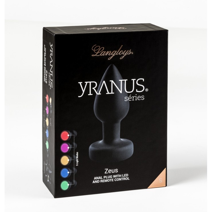 TAPPO ANALE VIBRANTE CON LUCE LED SEX TOY ZEUS