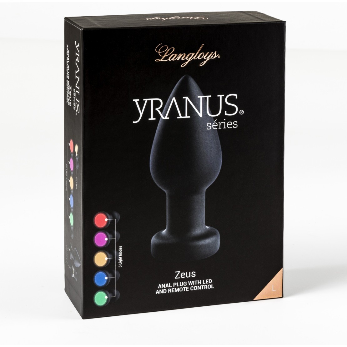 TAPPO ANALE VIBRANTE CON LUCE LED SEX TOY ZEUS
