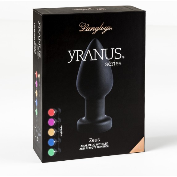 TAPPO ANALE VIBRANTE CON LUCE LED SEX TOY ZEUS