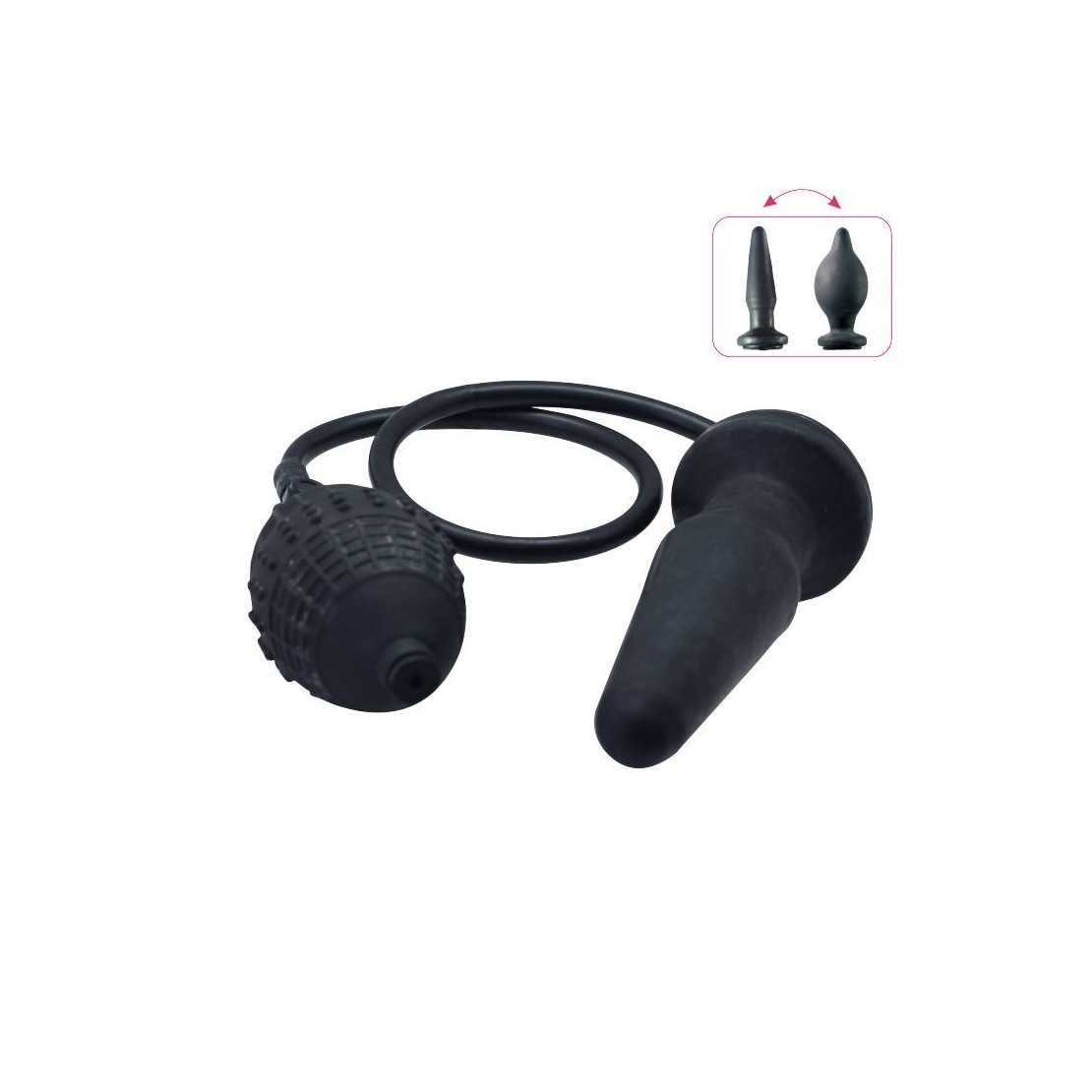 TAPPO ANALE GONFIABILE IN SILICONE SEX TOY...