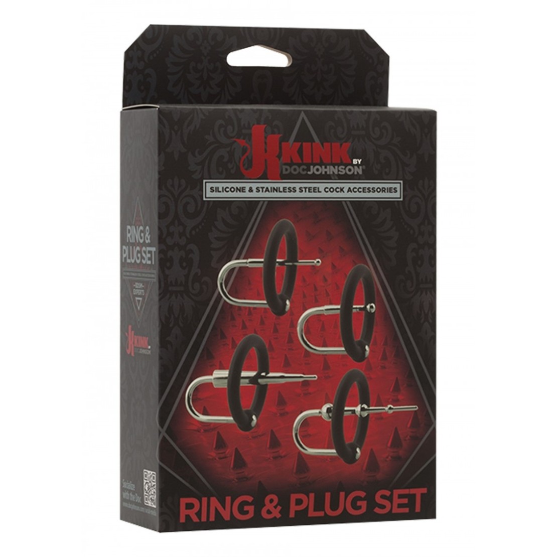 SET DI 4 ANELLI PER PENE CON SONDA URETRALE SEX...