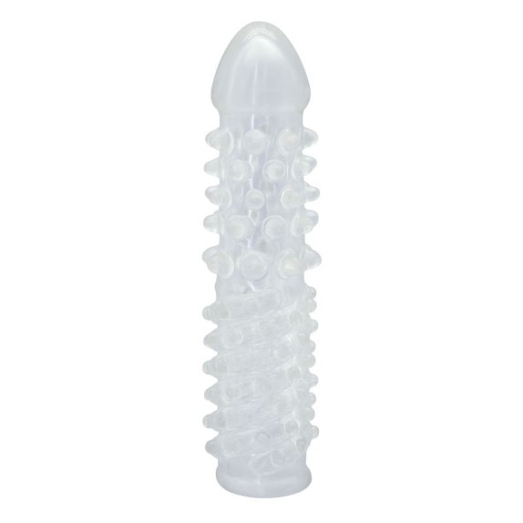 TIMELESS MORE GUAINA PER PENE TRASPARENTE SEX TOY CON RILIEVI STIMOLANTI