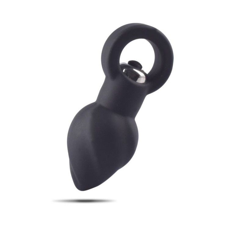 PLUG ANALE CON BULLET VIBRANTE SEX TOY IN SILICONE