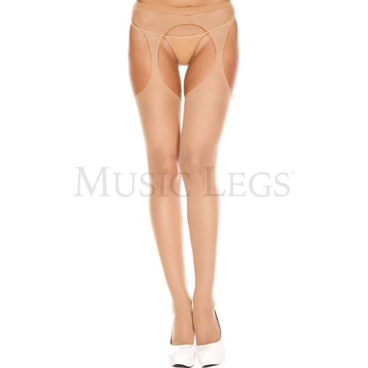 COLLANT SEXY VELATI PER DONNA EFFETTO REGGICALZE 2