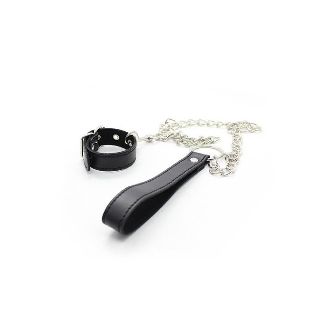 CHAIN LEASH GUINZAGLIO DA PENE IN ECOPELLE SEX...