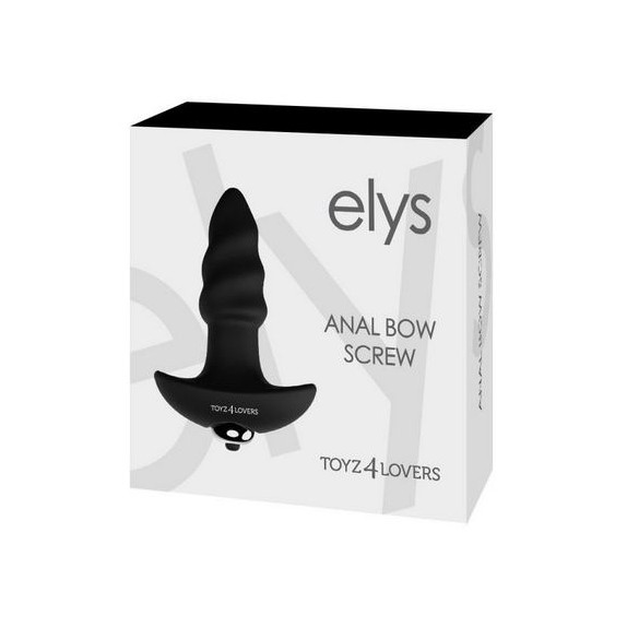 TAPPO ANALE VIBRANTE SEX TOY IN SILICONE BOW SCREW