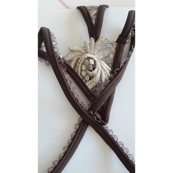 PERIZOMA SEXY PER DONNA IN PIZZO E STRASS SAHARA