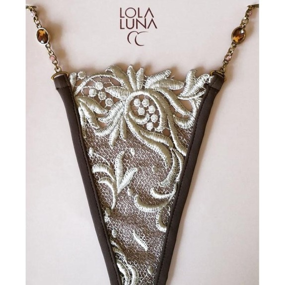 PERIZOMA SEXY PER DONNA IN PIZZO E STRASS SAHARA