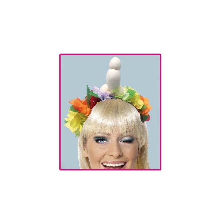 CERCHIETTO FLOREALE SEXY CON PENE MORBIDO 2
