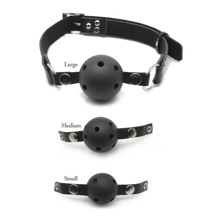 BAVAGLIO MORSO CON TRE PALLINE SEX TOY BALL GAG TRAINING 2