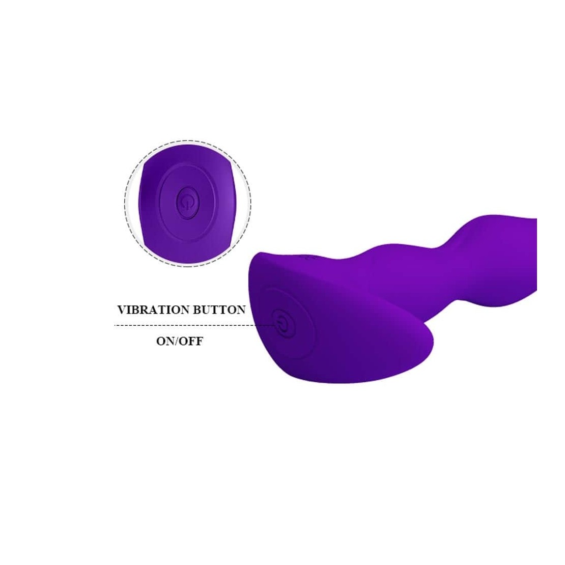 TAPPO ANALE BUTT PLUG VIBRANTE IN SILICONE SEX...