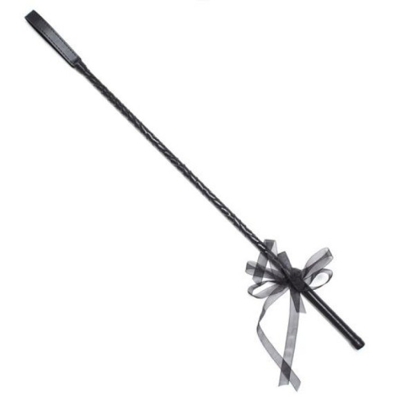 Frustino ribbon horse whip black