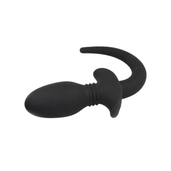 PLUG ANALE CODA IN SILICONE VIBRANTE SEX TOY PUPPY TAIL PRO