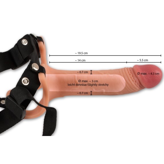 STRAP-ON PROTESI REALISTICA PER UOMO SEX TOY CON PROLUNGA