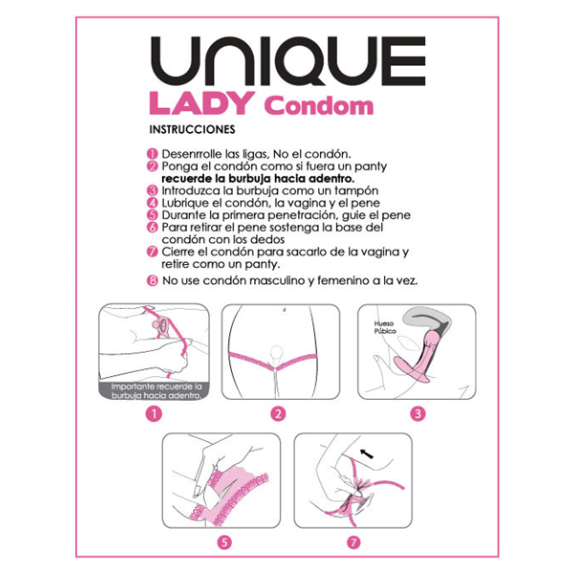 PRESERVATIVO FEMMINILE SEXY A MUTANDINA  PRIVO DI LATTICE