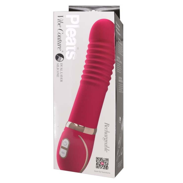 VIBRATORE VAGINALE CON RILIEVI SEX TOYS PLEATS