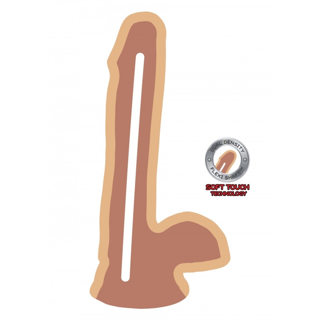 FALLO REALISTICO CON VENTOSA SEX TOYS CM. 17...