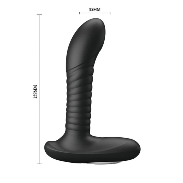 STIMOLATORE ANALE VIBRANTE SEX TOY CON MICROSFERE ROTANTI 2