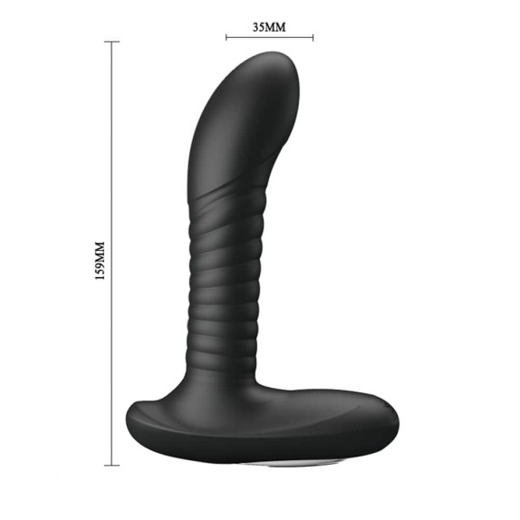 STIMOLATORE ANALE VIBRANTE SEX TOY CON MICROSFERE ROTANTI