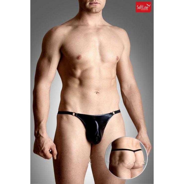 PERIZOMA A FILETTO SEXY PER UOMO IN SPANDEX CON ANELLI
