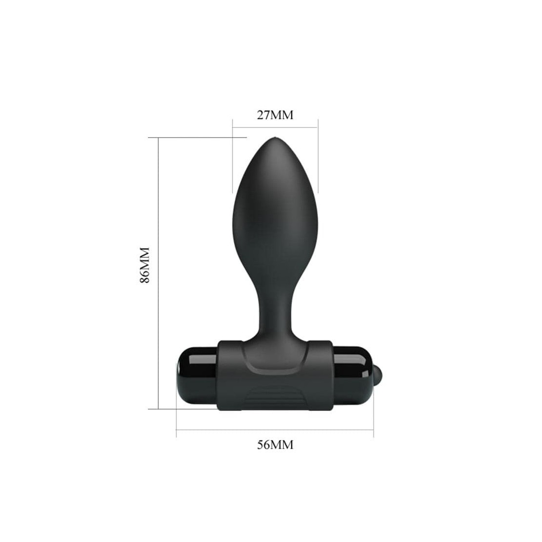 PICCOLO TAPPO ANALE IN SILICONE SEX TOY VIBRANTE
