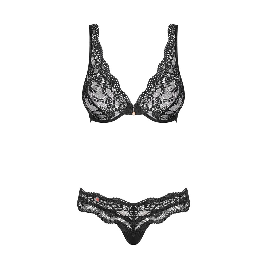 COMPLETO INTIMO SEXY PER DONNA IN PIZZO FLOREALE