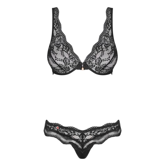COMPLETO INTIMO SEXY PER DONNA IN PIZZO FLOREALE