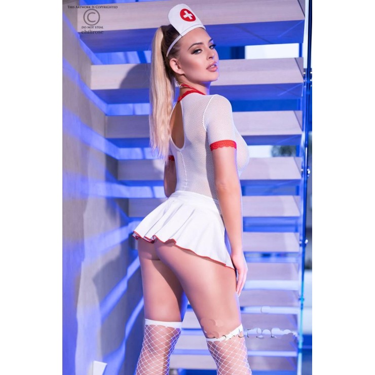 TRAVESTIMENTO SEXY PER DONNA DA INFERMIERA CON STETOSCOPIO 2