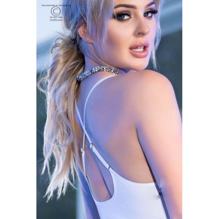 MINI ABITO PER DONNA SEXY ELASTICIZZATO CON STRASS 2