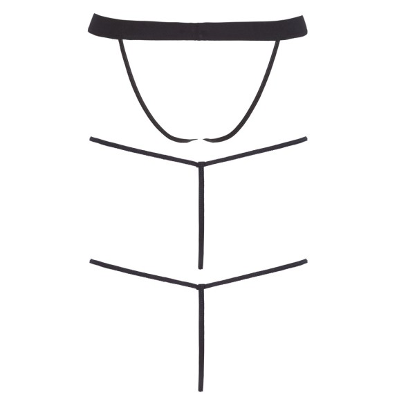SET TRE PEZZI SEXY PER UOMO CON DUE G-STRING E UN JOCK STRAP