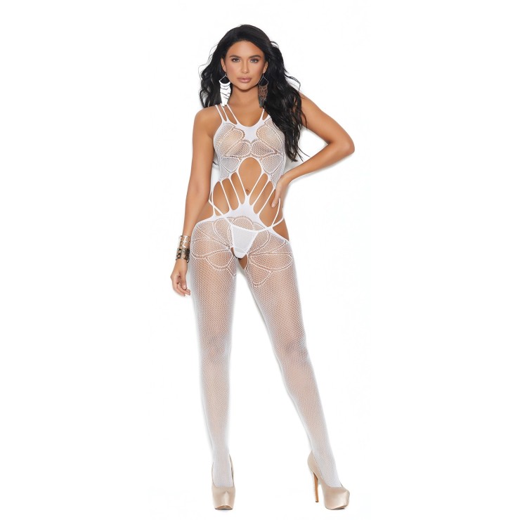 BODYSTOCKING SEXY PER DONNA IN RETE RICAMATA CON APERTURE... 2