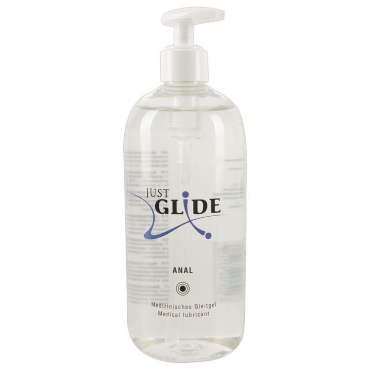 LUBRIFICANTE GEL ANALE A BASE D'ACQUA JUST GLIDE 500 ML