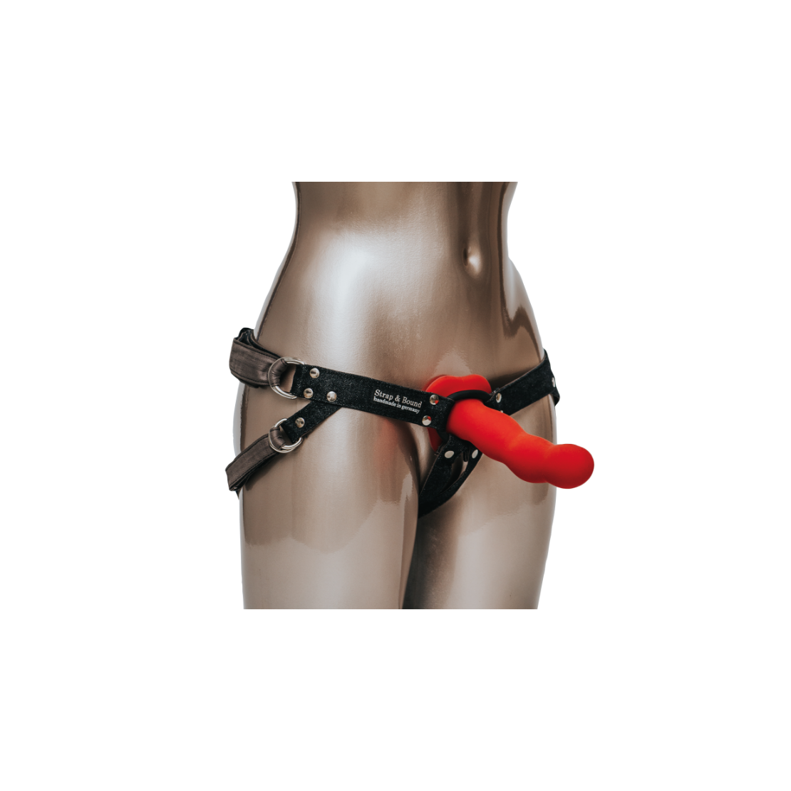 MUTANDINA-HARNESS IN JEANS PER STRAP-ON